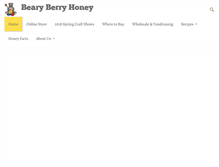 Tablet Screenshot of bearyberryhoney.com